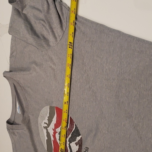 COLUMBIA T-Shirt Graphic Men's Plus Size XXL Grey - Picture 6 of 9